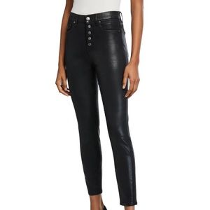 7 for All Mankind Black Coated jeans